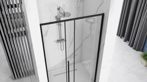 Shower Door Solar Black 100