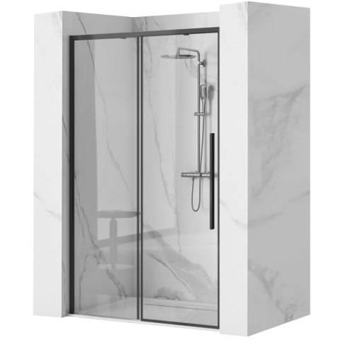 Shower Door Solar Black 100