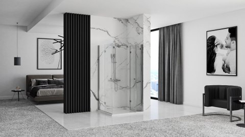 Shower Enclosure Fold N2 Chrome 80x80