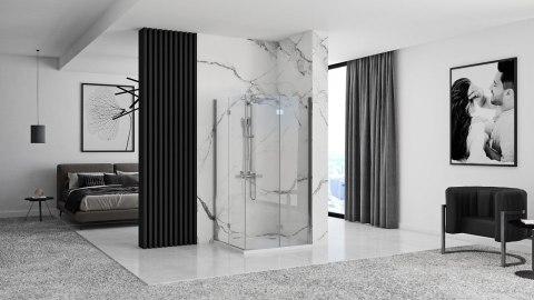 Shower Enclosure Fold N2 Chrome 80x80