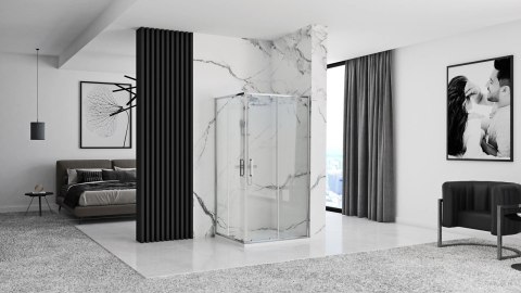 KABINA PUNTO CHROM 90x90