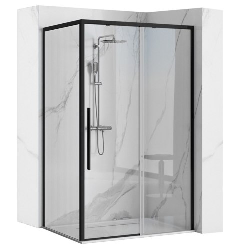Shower Enclosure Solar Black 80x100