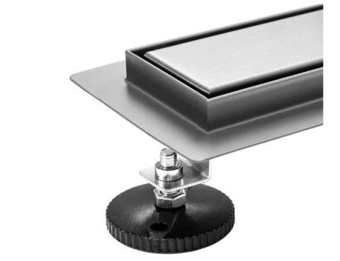 Linear Drain REA PURE NEO PRO Brushed Steel 90 Linear Drain REA PURE NEO PRO Brushed Steel 90