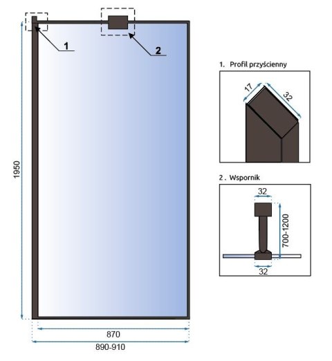 Shower Wall Bler 100