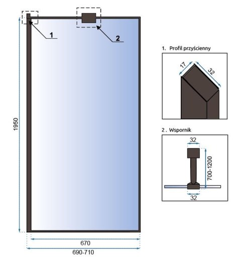 Shower Wall Bler 100