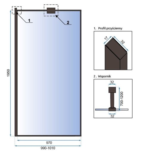 Shower Wall Bler 100