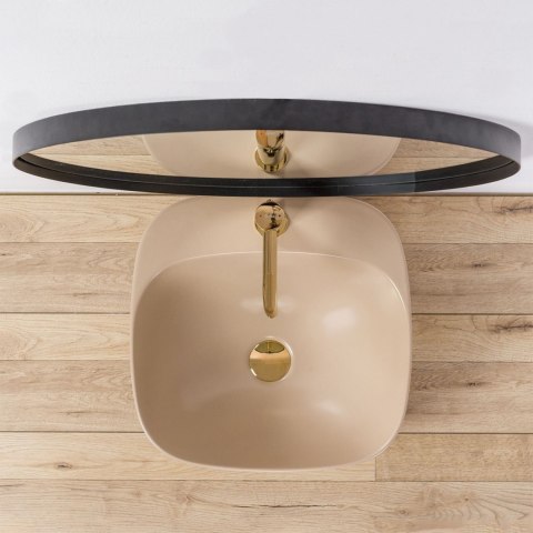 Countertop Basin Rea Luiza 42 Beige Matt Countertop Basin Rea Luiza 42 Beige Matt