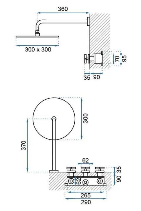 Shower Set REA EXIT Black Shower Set REA EXIT Black