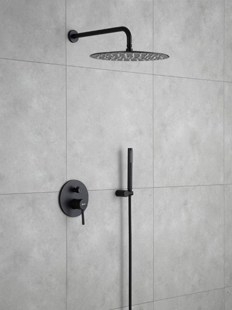 Concealed Shower Set REA LUNGO Black + BOX
