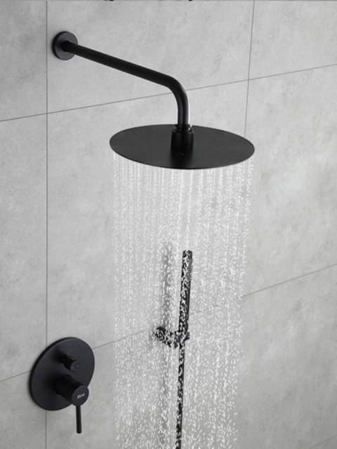 Concealed Shower Set REA LUNGO Black + BOX