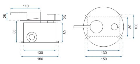 Concealed Shower Set REA LUNGO Black + BOX