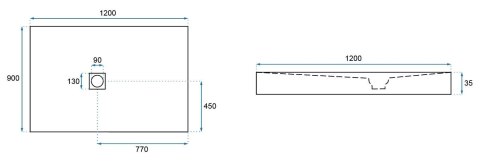 BRODZIK ROCK BLACK 80x120 BRODZIK ROCK BLACK 80x120