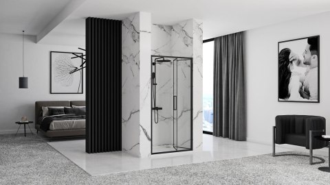 Shower Door Rapid Fold Black 80 Shower Door Rapid Fold Black 80