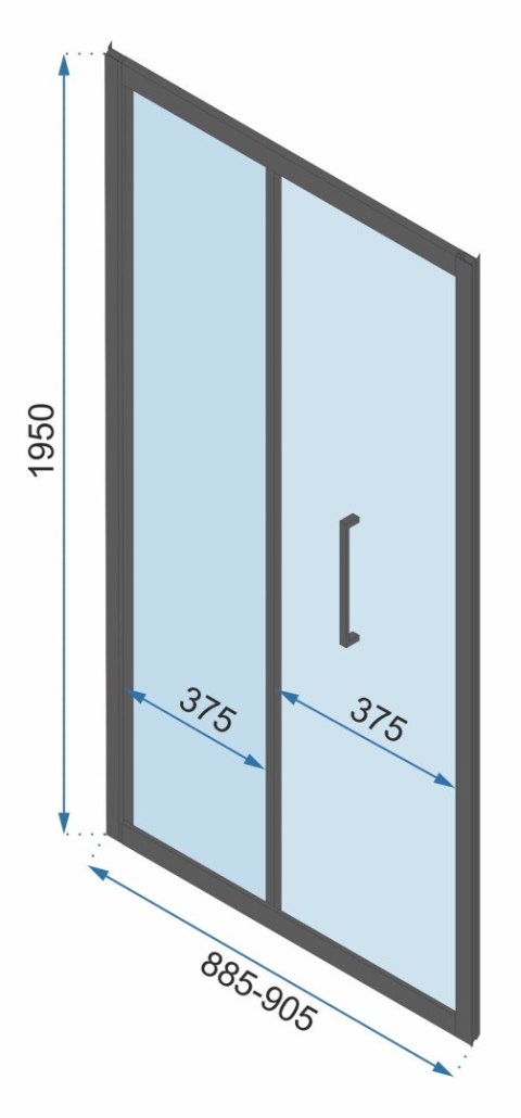 Shower Door Rapid Fold Black 80 Shower Door Rapid Fold Black 80