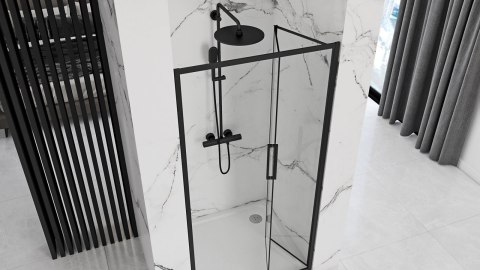 Shower Door Rapid Fold Black 80 Shower Door Rapid Fold Black 80