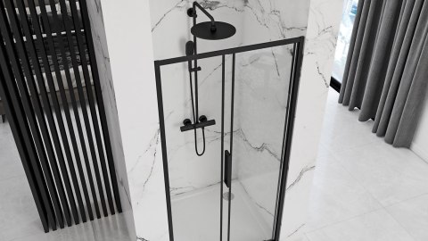 Shower Door Rapid Slide Black 120