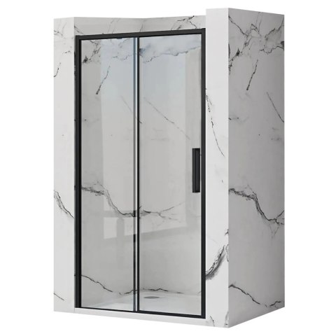 Shower Door Rapid Slide Black 140