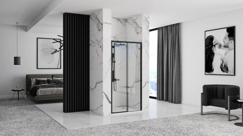 Shower Door Rapid Slide Black 140