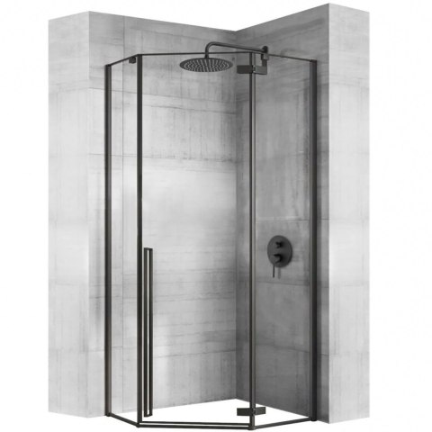 Shower Enclosure Diamond Black 100x100