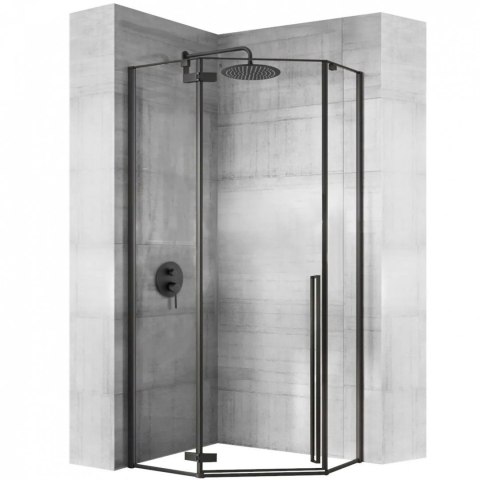 Shower Enclosure Diamond Black 80x80