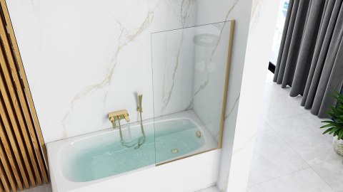 Bath Screen Elegant Gold 70