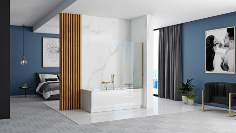 Bath Screen Elegant Gold 70