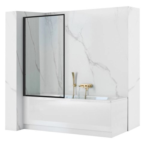 Bath Screen Lagos Fix Black 80