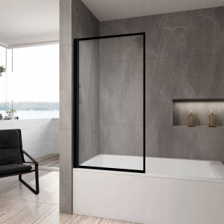 Bath Screen Lagos Fix Black 80