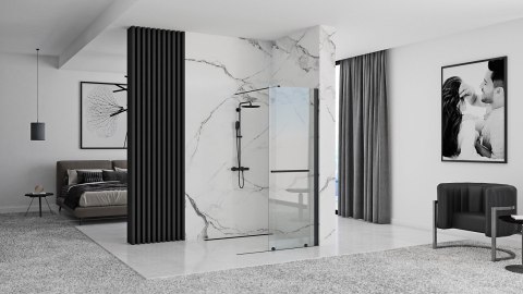 Shower Wall Cortis Black 120
