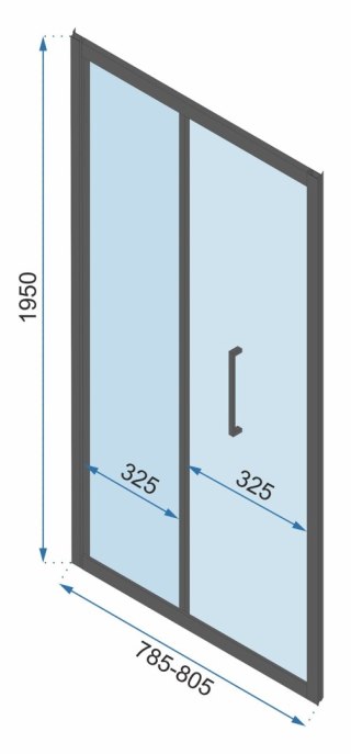 Shower Wall Rapid Black 100