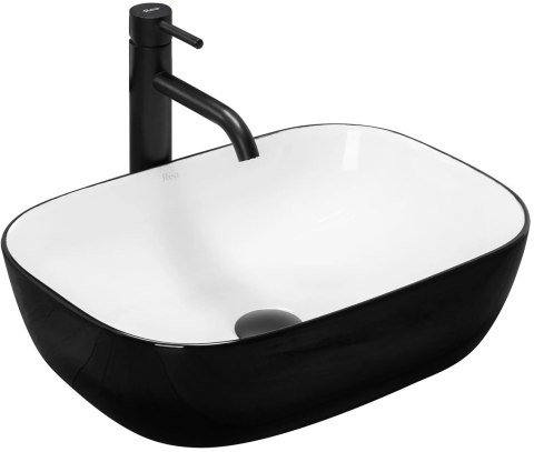 Countertop Basin Rea Belinda Black/White Countertop Basin Rea Belinda Black/White