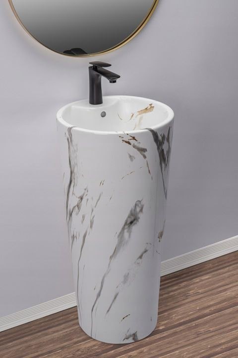 Freestanding Basin Rea Blanka Marble Freestanding Basin Rea Blanka Marble