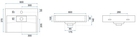 Composite Basin Rea Goya 60 Composite Basin Rea Goya 60