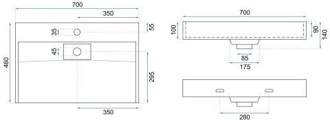 Composite Basin Rea Goya 70