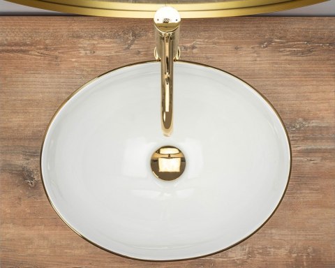 Countertop Basin Rea Sofia Gold Edge Countertop Basin Rea Sofia Gold Edge