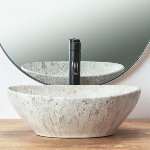 Countertop Basin Rea Sofia Light Stone Matt Countertop Basin Rea Sofia Light Stone Matt
