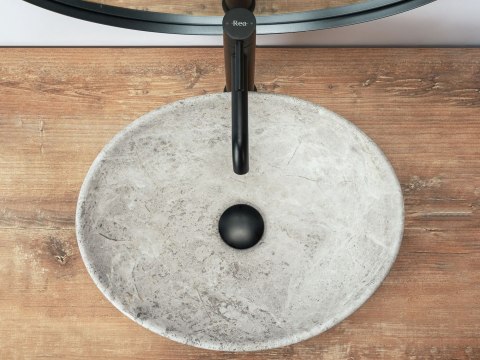 Countertop Basin Rea Sofia Light Stone Matt Countertop Basin Rea Sofia Light Stone Matt
