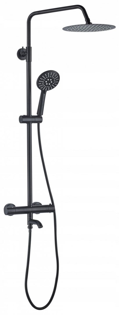 Thermostatic Shower Set REA Lungo Black Thermostatic Shower Set REA Lungo Black
