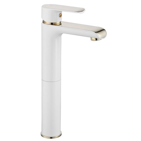 Basin Tap Bloom White/Gold High Basin Tap Bloom White/Gold High