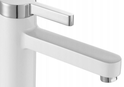 Basin Tap Polo White/Chrome High