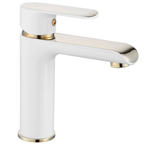 Basin Tap Bloom White/Gold Low Basin Tap Bloom White/Gold Low