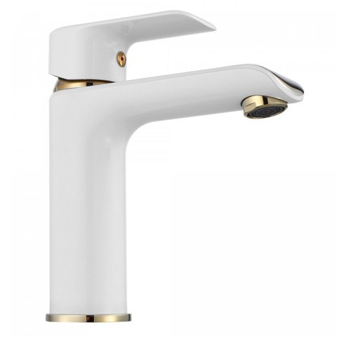 Basin Tap Bloom White/Gold Low Basin Tap Bloom White/Gold Low