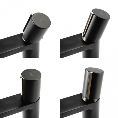 Basin Tap Icon Black/Gold Low