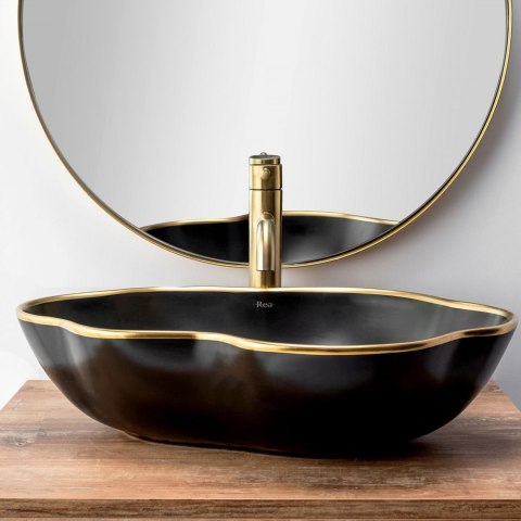 Basin Tap Lungo Brushed Gold High