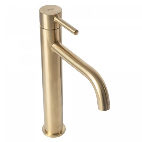 Basin Tap Lungo Brushed Gold High