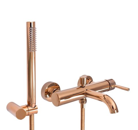 Bath Tap Lungo Rose Gold