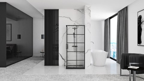 Shower Enclosure Concept Black 80x80