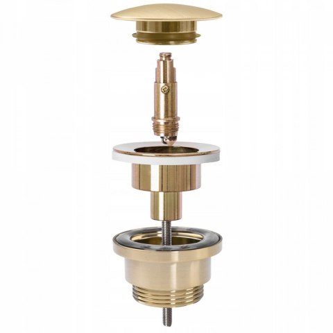 Universal Click-Clack Drain Plug Brushed Gold Universal Click-Clack Drain Plug Brushed Gold