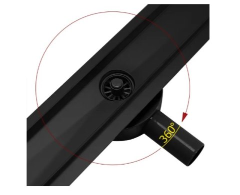 Linear Drain REA PURE NEO PRO Black 50