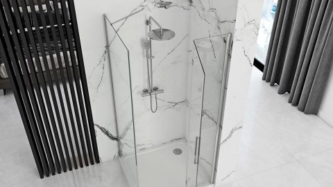 Shower Wall Molier Chrome 80 Shower Wall Molier Chrome 80